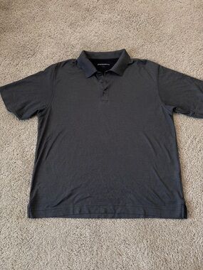Johnston & Murphy Charcoal Gray Polo Shirt